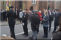 View of Remembrance Sunday veterans on Billericay High Street