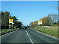 A165 Coastal Road at Burniston village boundary