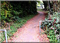 Cycleway and footpath north from Station Road, Woodchester