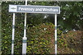 Pevensey and Westham station sign