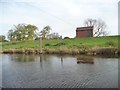 Aerial ropeway, south bank, River Aire, at Beal