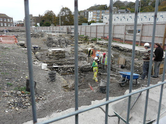 Peephole overlooking the Woolcomber Street Dig No 1