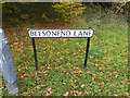 TL1311 : Beesonend Lane sign by Geographer