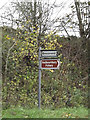 TL1311 : Roadsign on the A1081 Harpenden Road by Geographer