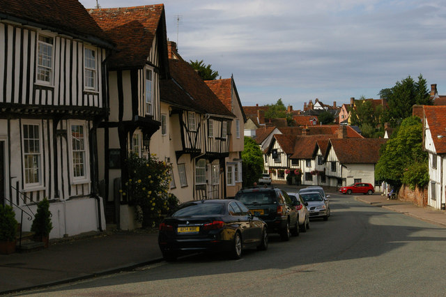 Lavenham: looking down Church Street... © Christopher Hilton cc-by-sa/2 ...