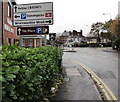 Direction sign, Station Road, Oakengates, Telford