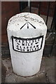 Milestone beside A7 at Brampton Road junction