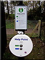 SJ6910 : Help Point on platform 2,  Oakengates railway station, Telford by Jaggery