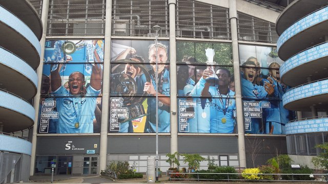 Club honours billboard on the Etihad Stadium