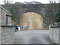 Walled-up railway bridge, Thongsbridge