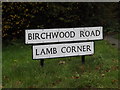 Birchwood Road sign