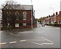 Mini-roundabout junction in Oakengates, Telford