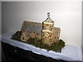 Model of Leusdon church inside the church itself