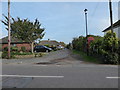 Looking from the High Street into Milestone Crescent