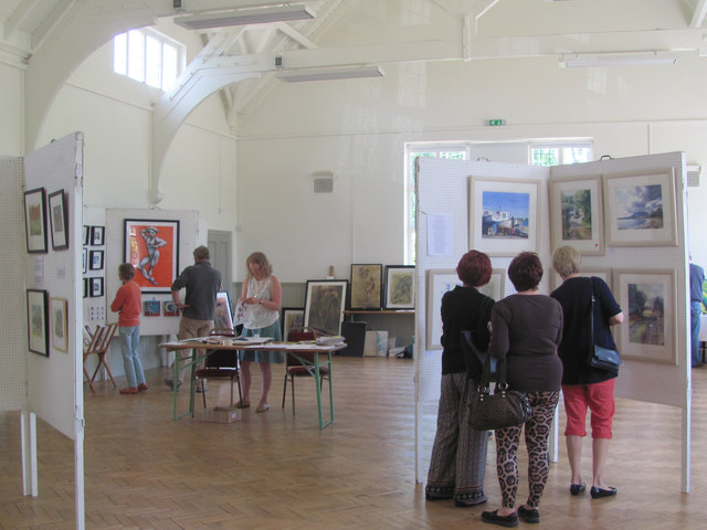 The Bucks Open Studios Exhibition in Hastoe Village Hall