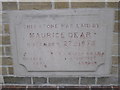 Foundation stone for the Primitive Methodist Chapel, Market Hill