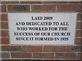 Cowes Spiritualist Church: plaque