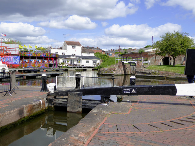 Lock and Lower Basin at Stourport Worcestershire