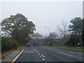 Finchale Avenue and ECML train passing over