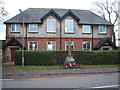 Barton War Memorial and the institute behind