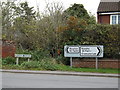 TG2116 : Manor Road sign & Roadsigns on Manor Road by Geographer