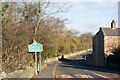 Road sign beside A691 entering Shotley Bridge