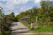TQ1956 : Stane Street bridge over M25 by Ian Capper