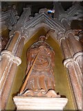 SP5822 : St Edburg, Bicester: wooden carving (e) by Basher Eyre