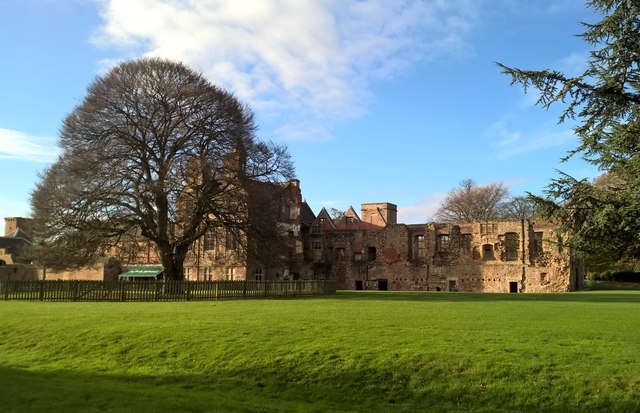 Remains of Rufford Abbey in Rufford Country Park