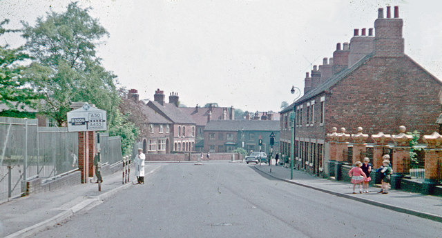 Entering Ashby-de-la-Zouch on Burton Road, 1962