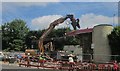 Demolition of filling station on Blackboy Hill