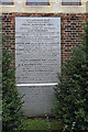 St John the Apostle, Whetstone - Wall monument