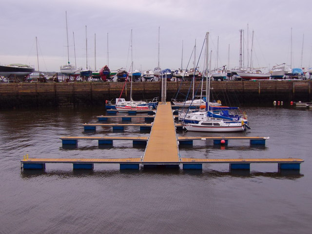 Yacht moorings, Tayport harbour