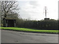 SP9544 : Bus shelter and radio aerial at Bourne End by M J Richardson