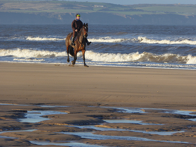 Horse rider on North Sands