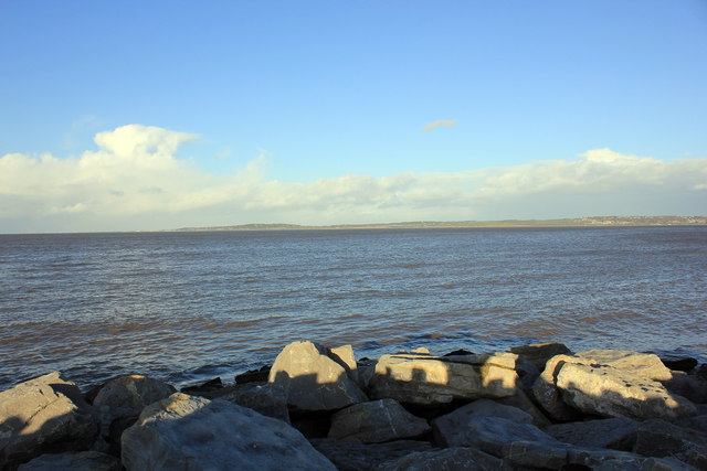View across the Dee Estuary at Greenfield Dock