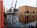 SJ3489 : Zebu sunken in the Albert Dock, Liverpool by Oliver Mills