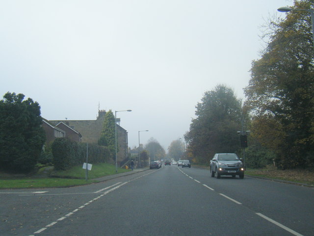 A695 at Hillside Road, Hexham