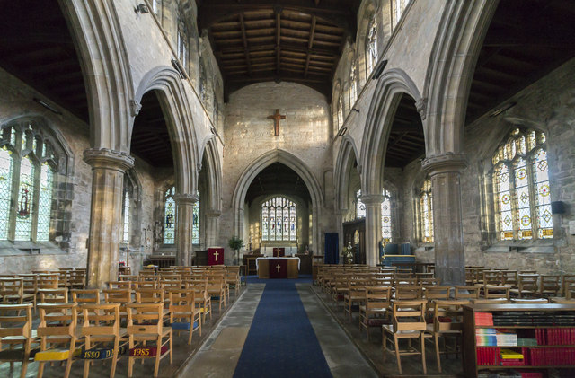 Interior, St John the Baptist church, East Markham