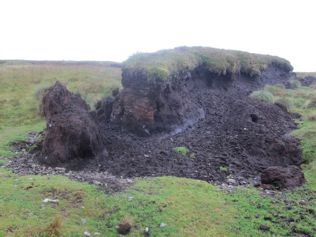 Peat hag near Llwytmor