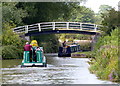 Narrowboats passing Bridge No 62