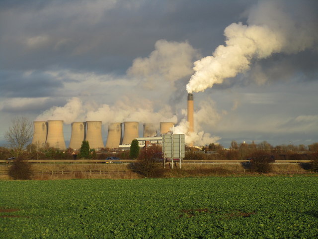 M62 and Eggborough power station © Jonathan Thacker cc-by-sa/2.0 ...