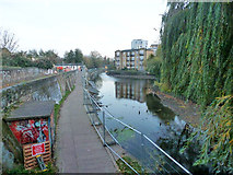TQ3583 : Partially dewatered Regent's Canal by Robin Webster