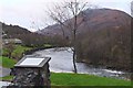 Plaque by the river, Kinlochleven