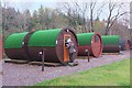 NN1861 : Camping pods at Blackwater Hostel, Kinlochleven by Jim Barton