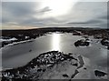 SK2093 : Frozen Moorland Pool - north of Cartledge Flat by Neil Theasby