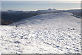 NN4621 : On the southeastern ridge of Meall na Dige looking over Meall Monachyle towards Len Ledi by Doug Lee