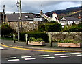 Signpost in a hedge, Llangattock