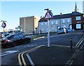 Warning signs - two way traffic, Scard Street, Baneswell, Newport