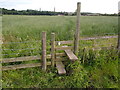 Stile and field near Higher Walton